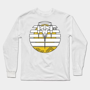 Sunset Starship (Yellow) Long Sleeve T-Shirt